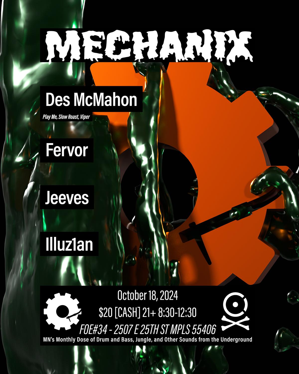 Mechanix: Des Mcmahon, Fervor, Jeeves & Illuz1An