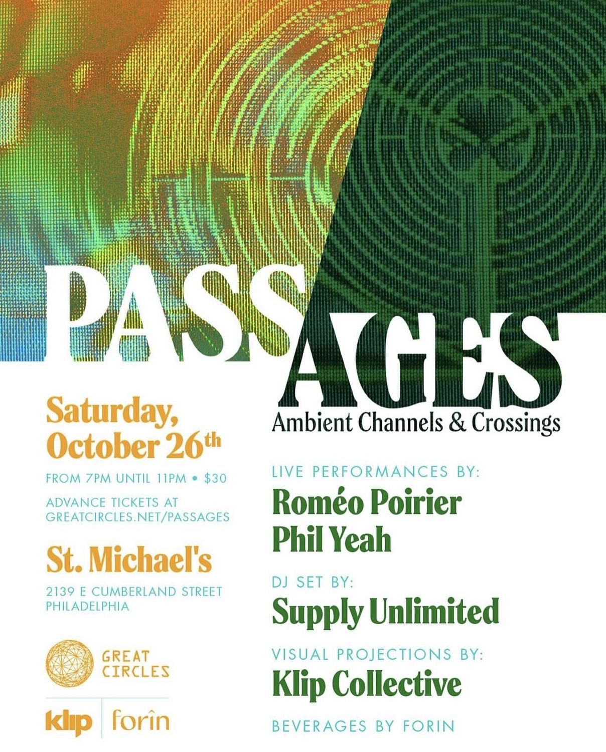 Passages: Ambient Channels & Crossings