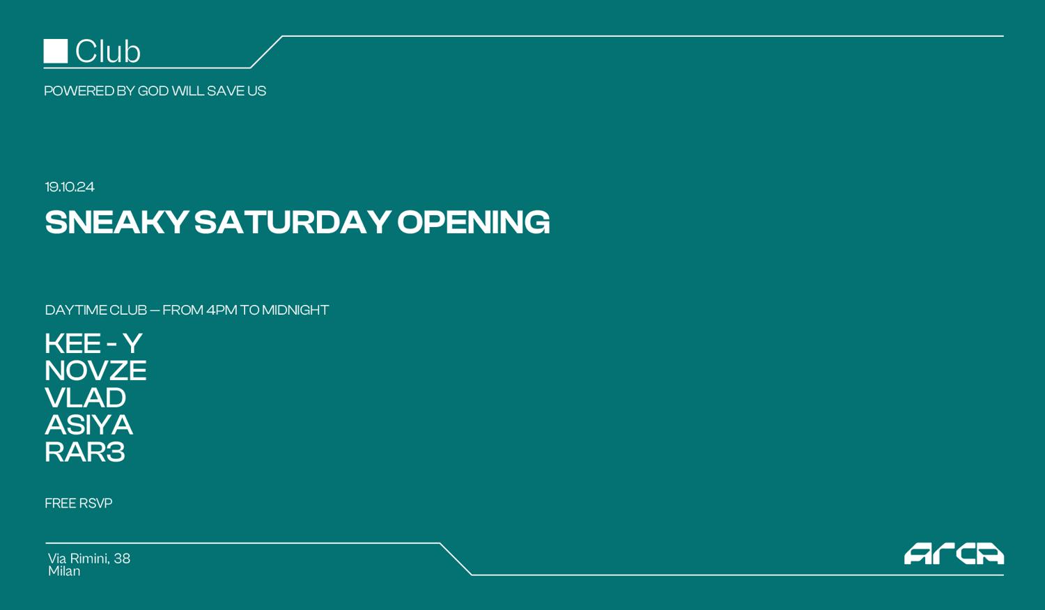 Sneaky Saturday Opening Powered By Gwsu