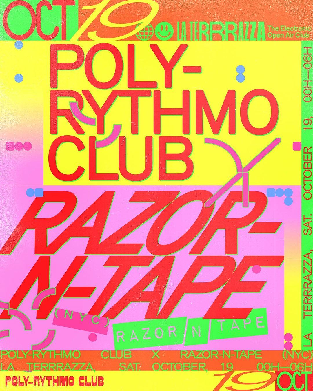 Poly-Rythmo Club X Razor 'N' Tape With Diogo Strausz, Megatronic & Sonido Tupinamba