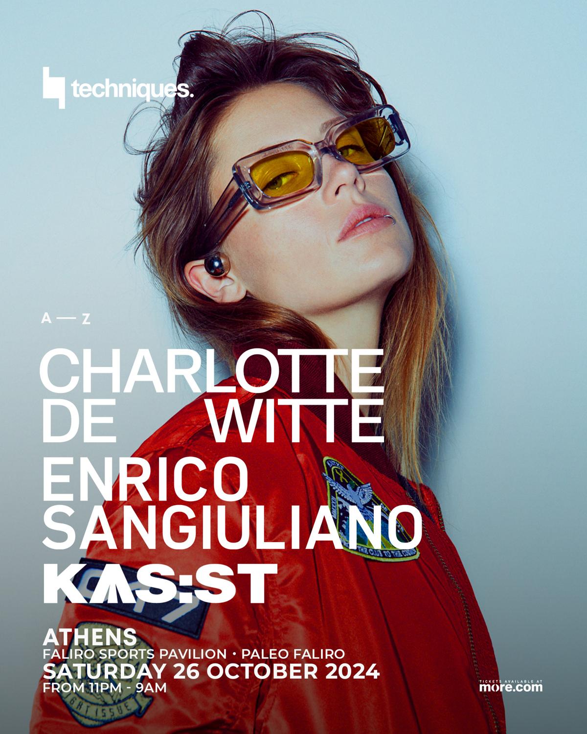 Techniques (Day 2) With Charlotte De Witte - Enrico Sangiuliano - Kas:St