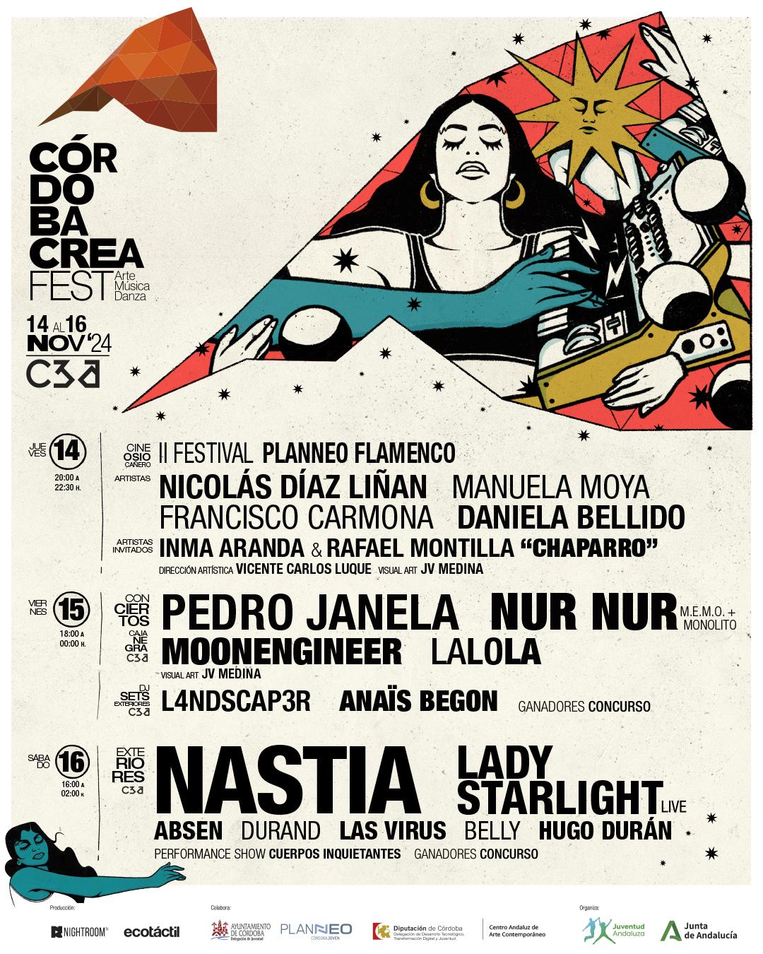 Córdoba Crea Fest With Nastia, Lady Starlight, Pedro Janela