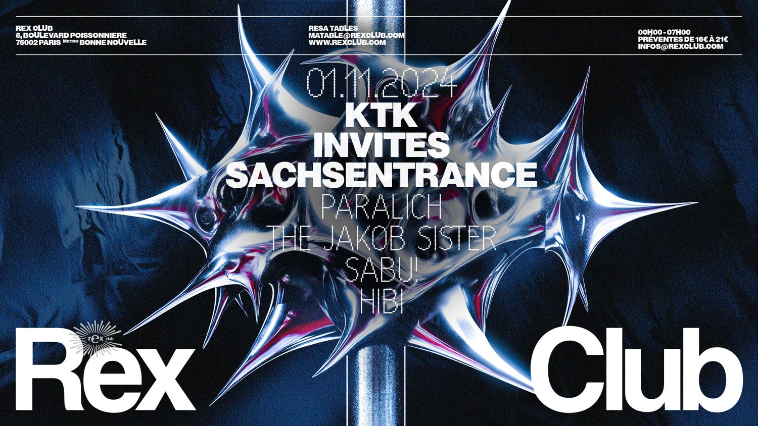 Ktk Invite Sachsentrance: Paralich, The Jakob Sister