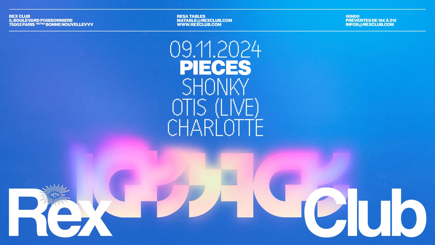 Pieces: Shonky, Otis (Live), Charlotte