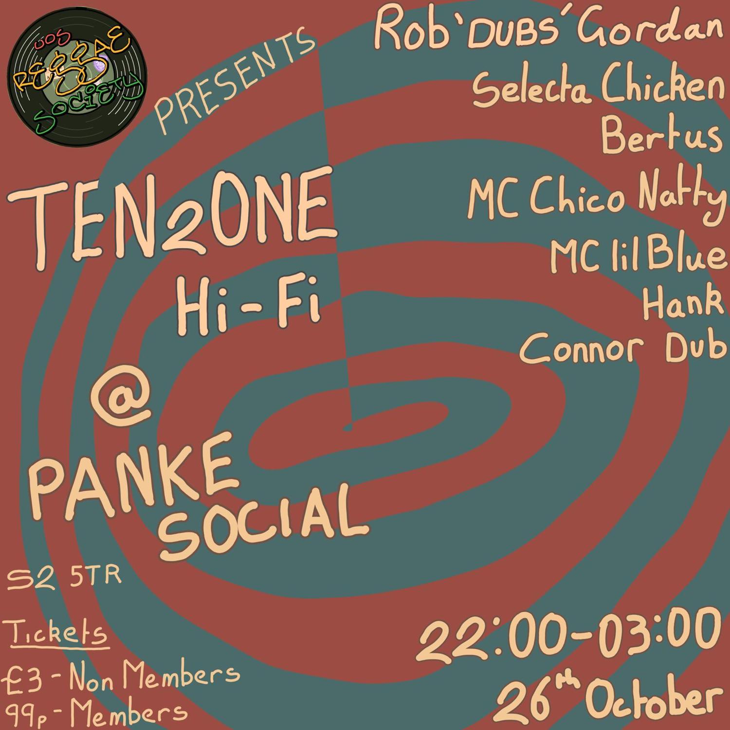 Ten2One And Reggae Soc Return To Panke: Halloween Edition