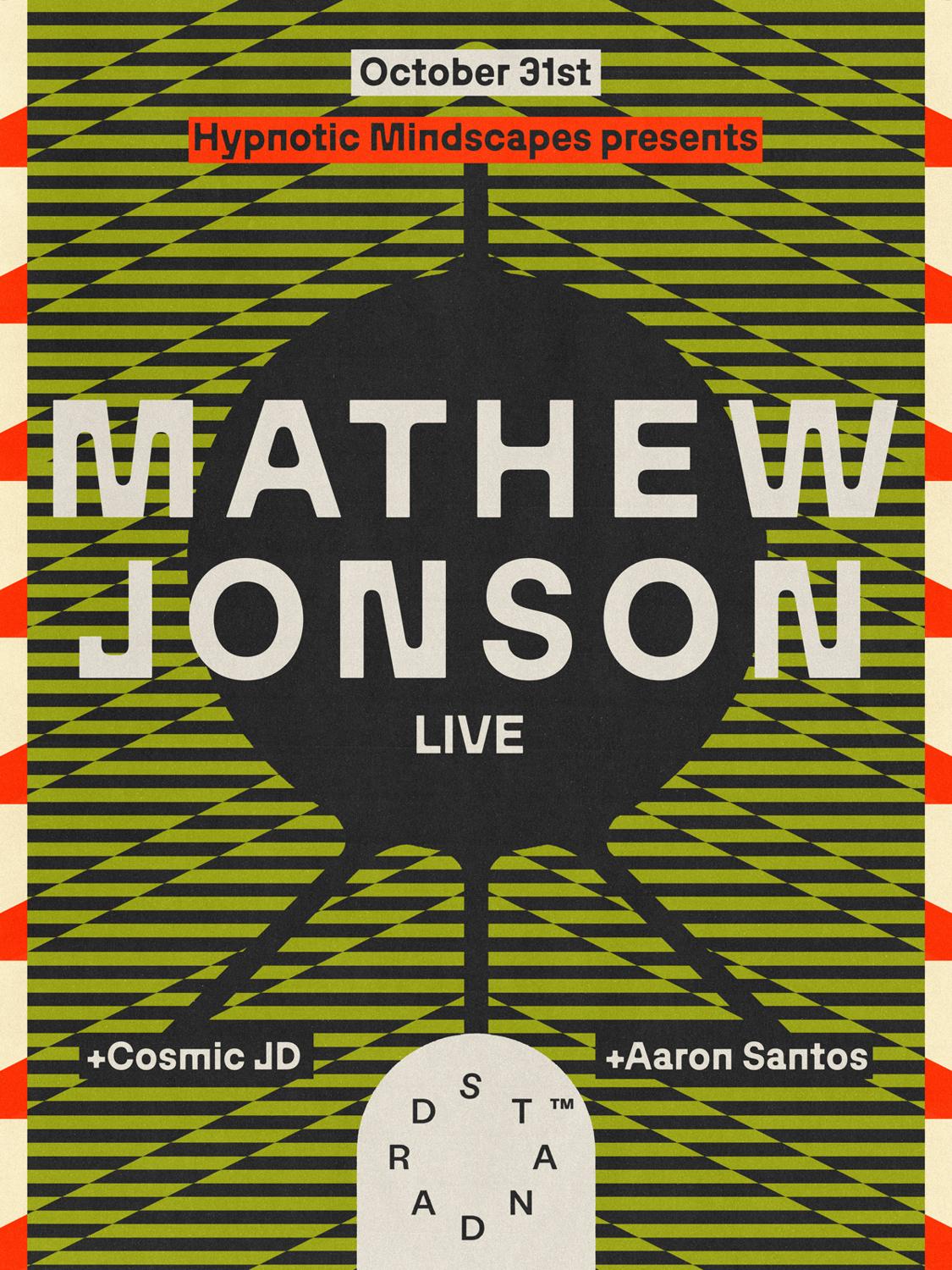 176: Hypnotic Mindscapes X St Presents Mathew Jonson Live, Cosmic Jd And Aaron Santos