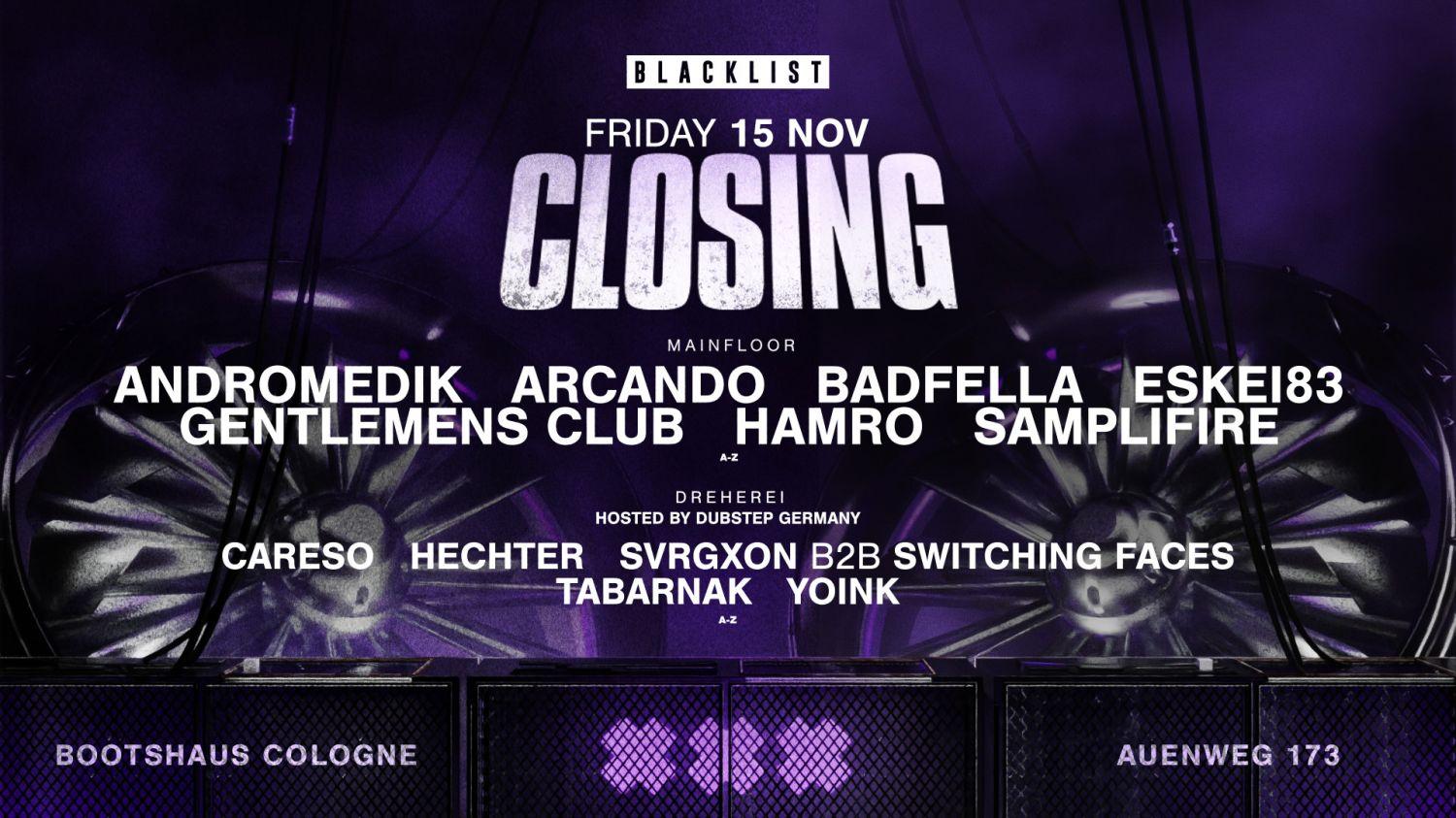 Blacklist W. Andromedik, Eskei83, Gentlemens Club And More