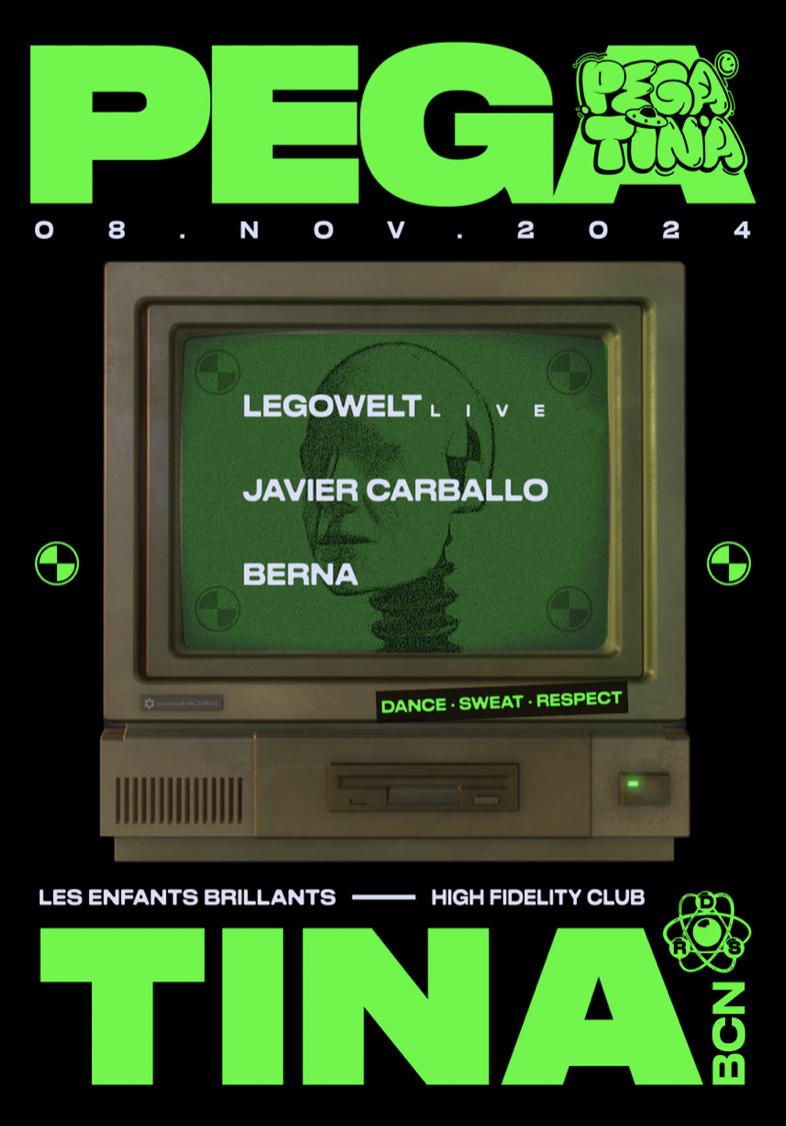 Pegatina At Les Enfants Pres. Legowelt Live + Javier Carballo