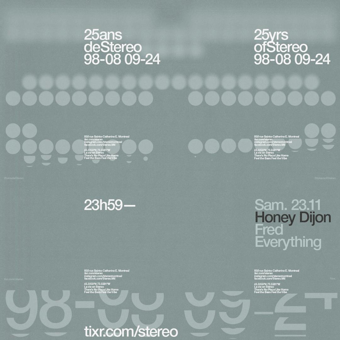 25 Yrs Of Stereo: Honey Dijon - Fred Everything