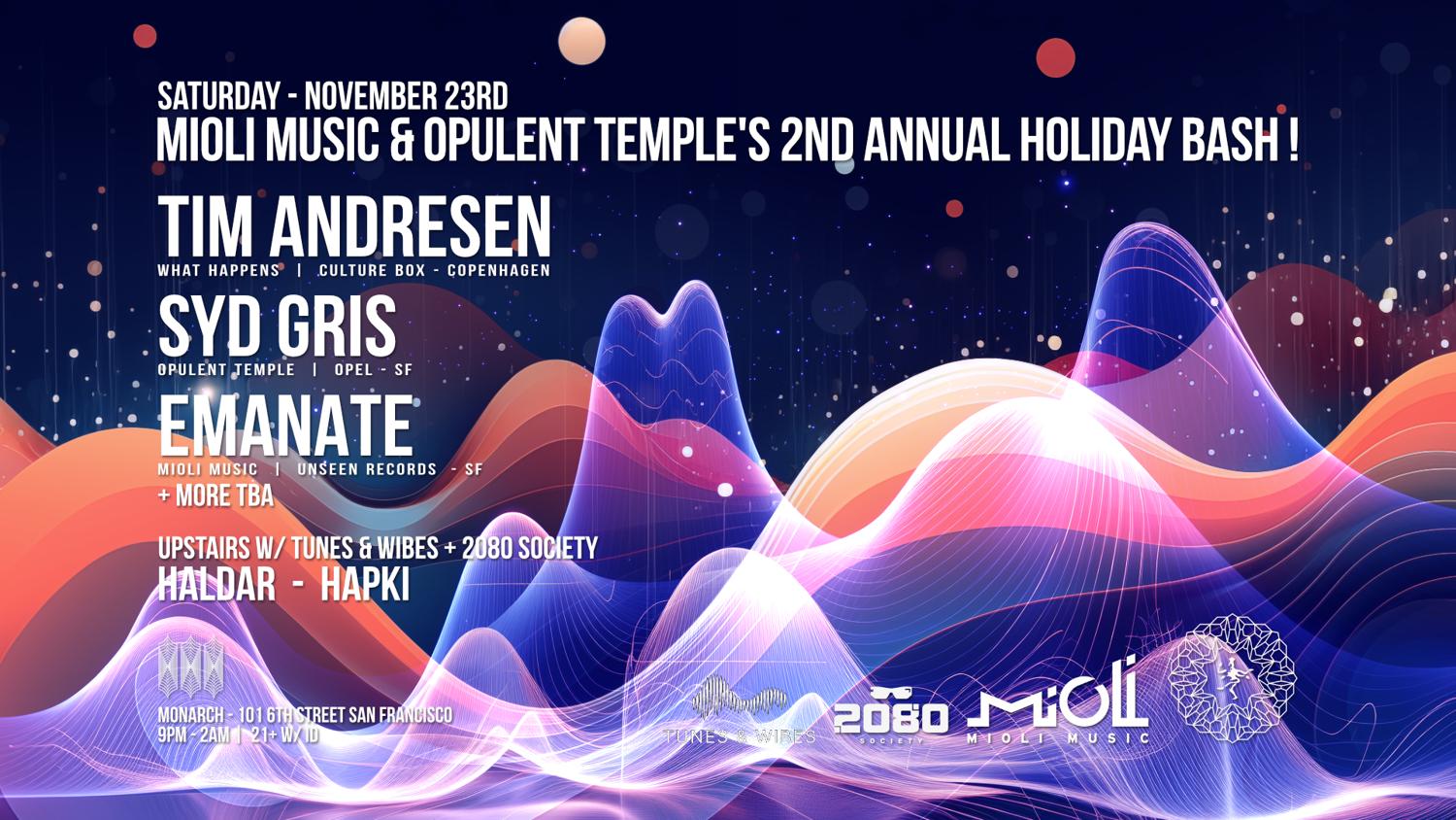 Mioli Music & Opulent Temple'S 2Nd Annual Holiday Bash