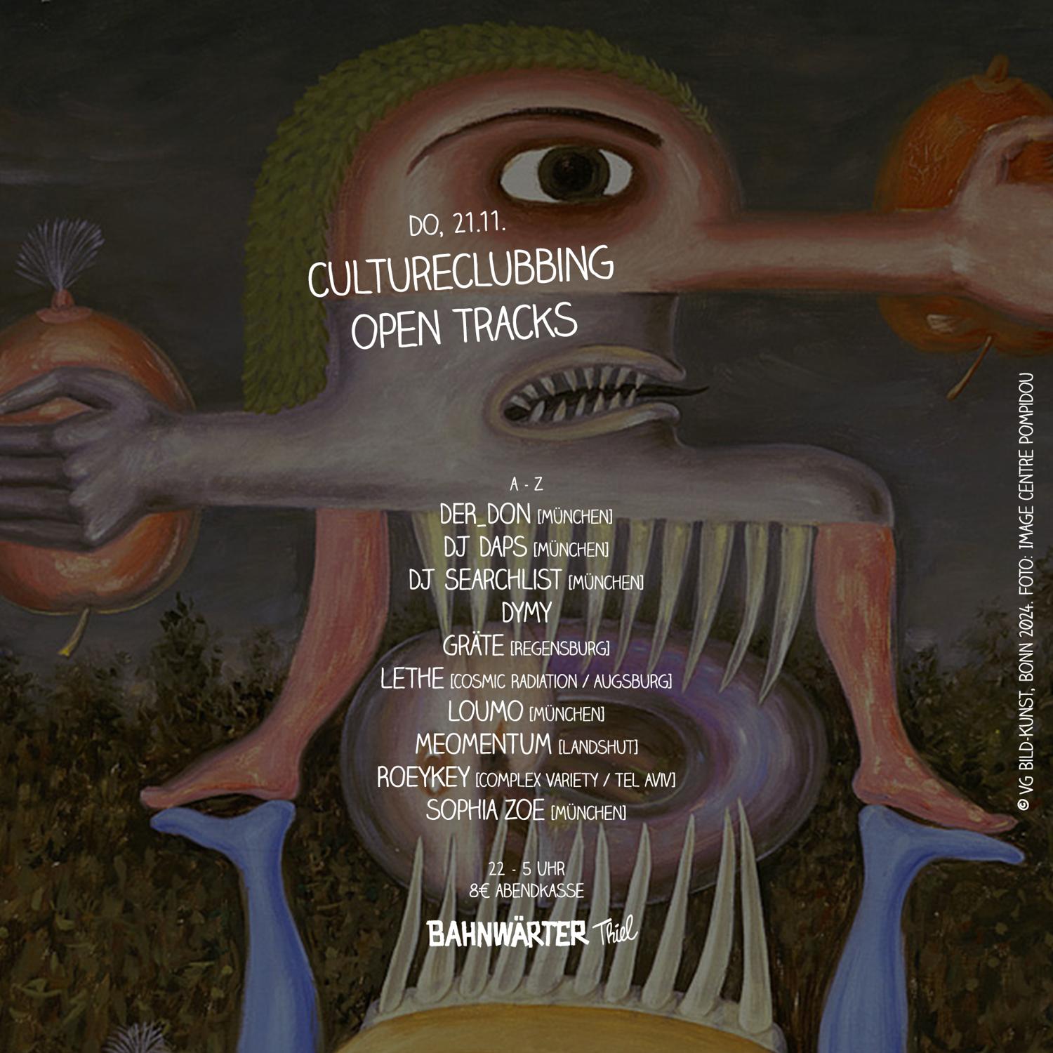 Cultureclubbing Open Tracks