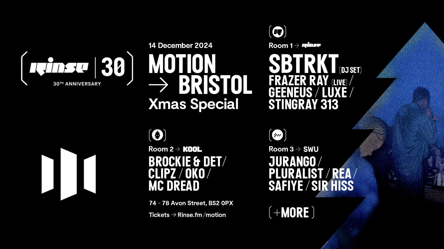 In:Motion Presents - 30 Years Of Rinse Fm: Sbtrkt, Frazer Ray + More