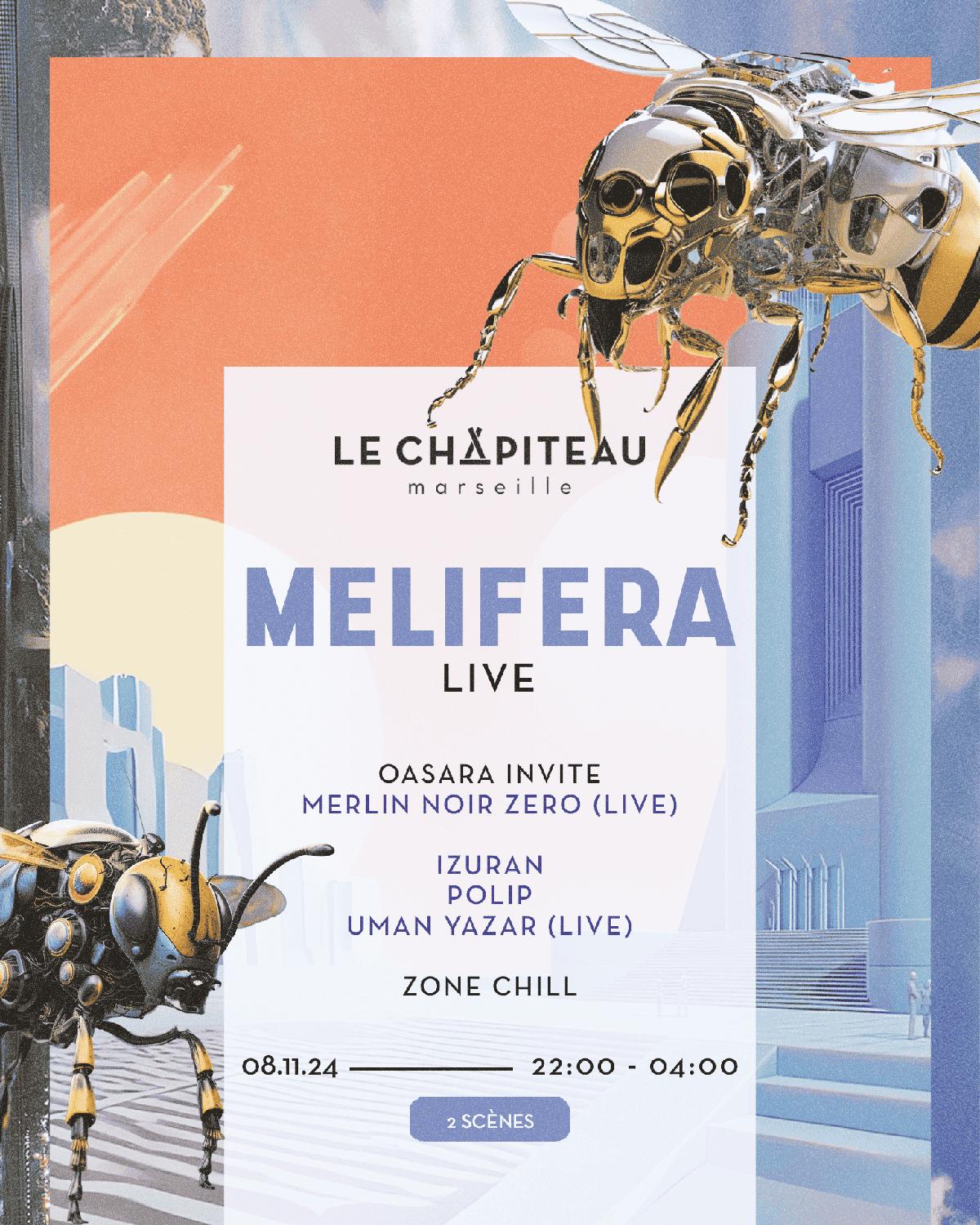 Melifera Live W/ Izuran, Polip, Uman Yazar & More