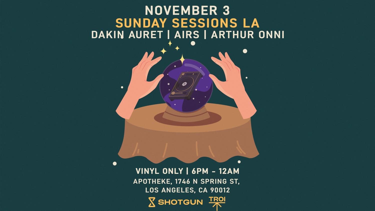 Sunday Sessions La (Vinyl Only) [Tickets Avail At The Door] Open-Air