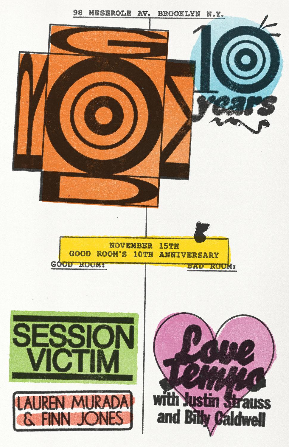 Good Room'S 10Th Anniversary - Session Victim, Love Games, Love Tempo