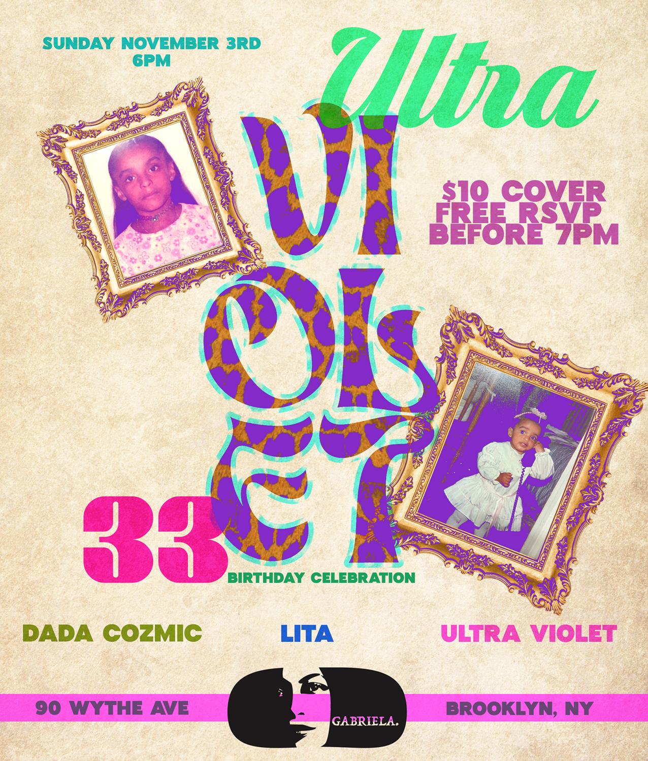 Ultra Violet 33- Ultra Violet, Dada Cozmic, Lita