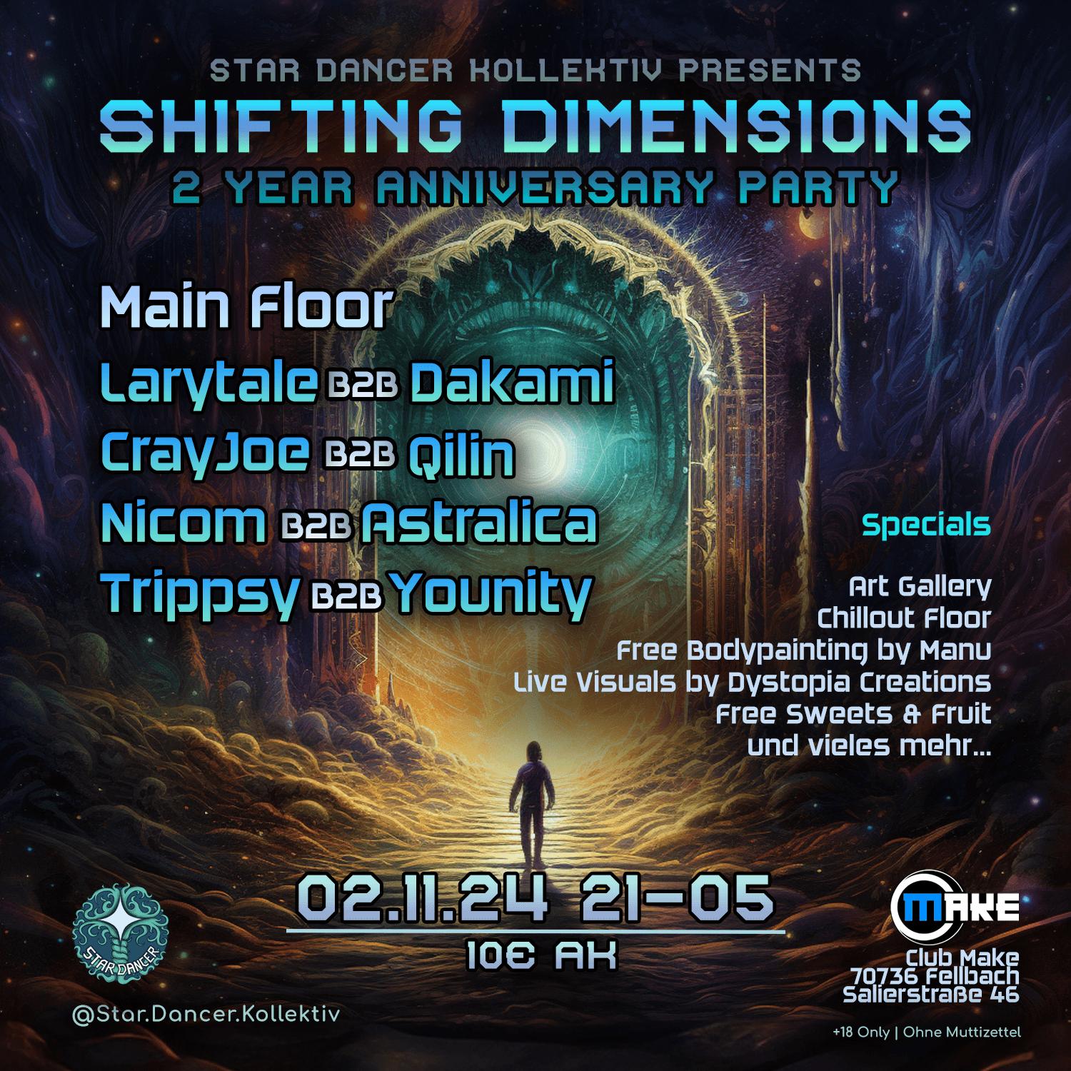 Shifting Dimensions // 2-Year Star Dancer Anniversary