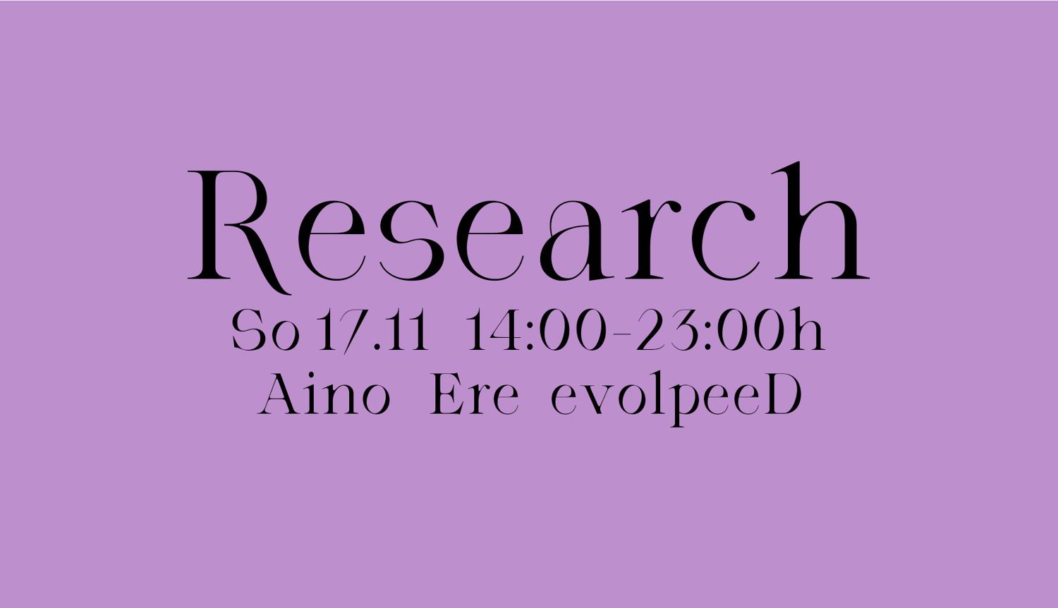 Research With Aino, Ere & Evolpeed