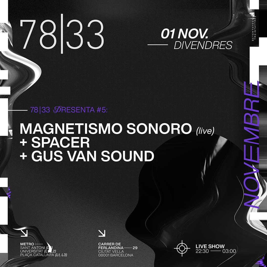 7833 Presents #5: Magnetismo Sonoro, Spacer & Gus Van Sound