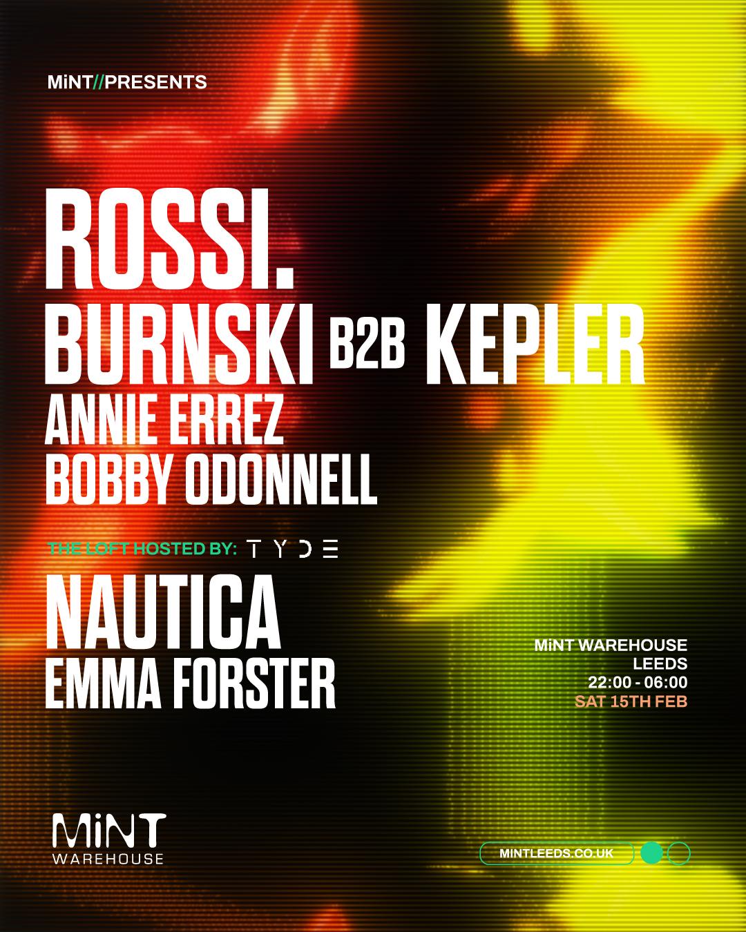 Mint Presents Rossi., Kepler, Burnski, Nautica