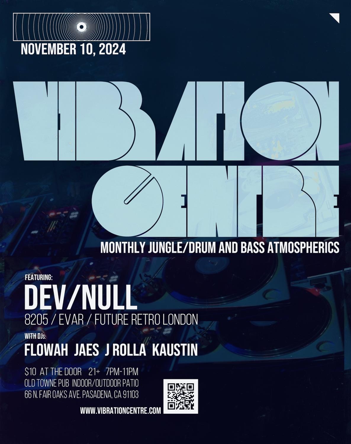 Vibration Centre Drum&Bass Atmospherics Feat. Dev/Null (8205 / Evar / Future Retro London)