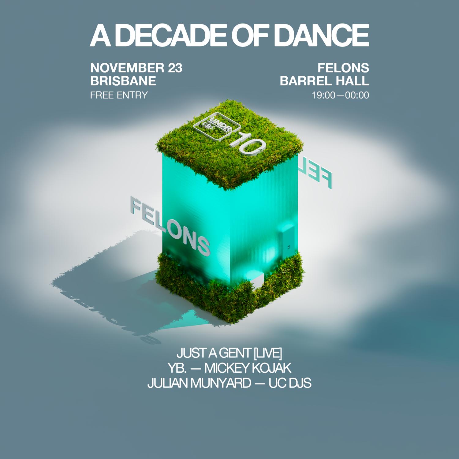 Uc10: A Decade Of Dance – Felons Barrel Hall, Brisbane