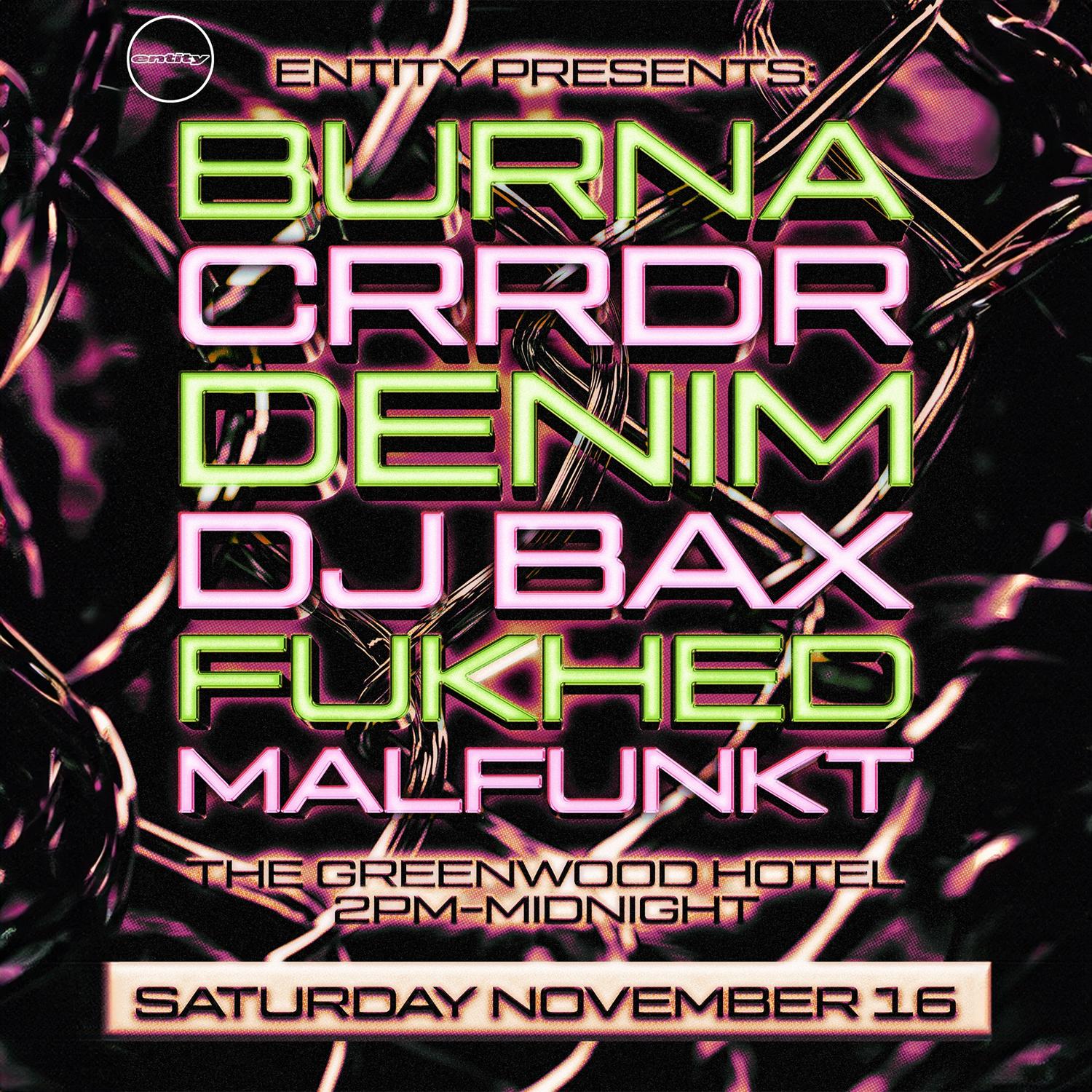 The Entity Courtyard Party Feat. Burna, Crrdr, Denim, Dj Bax & Fukhed