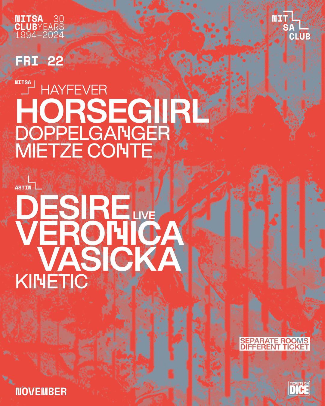 Horsegiirl Presents Hayfever / Desire Live · Veronica Vasicka