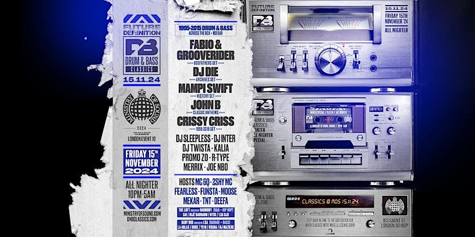 Future X D&B Classics: Fabio & Grooverider, Dj Die, John B