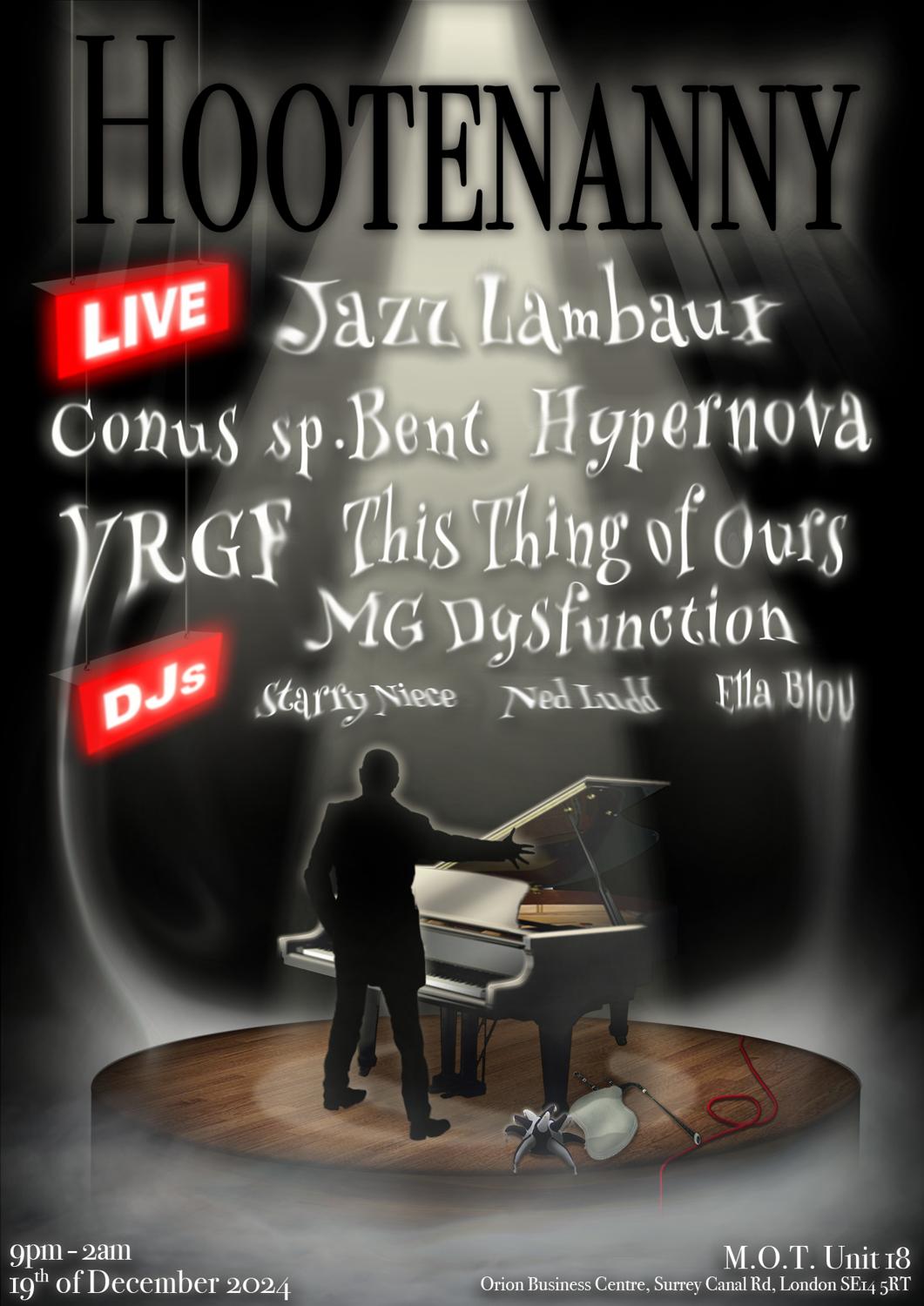 Hootenanny With Jazz Lambaux, Vrgf, Conus Sp. Bent, Hypernova + More