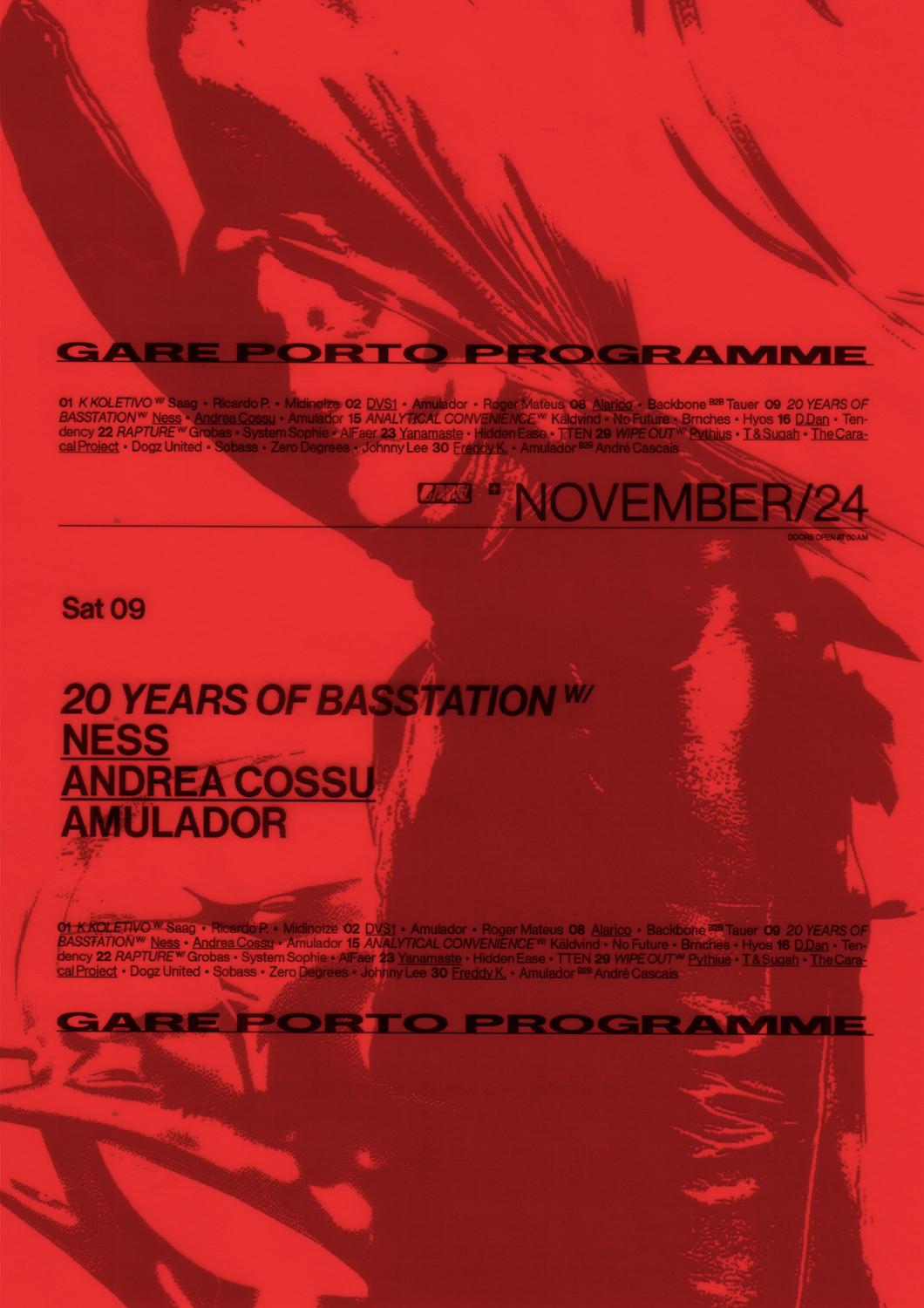 20 Years Of Basstation With Ness, Andrea Cossu, Amulador