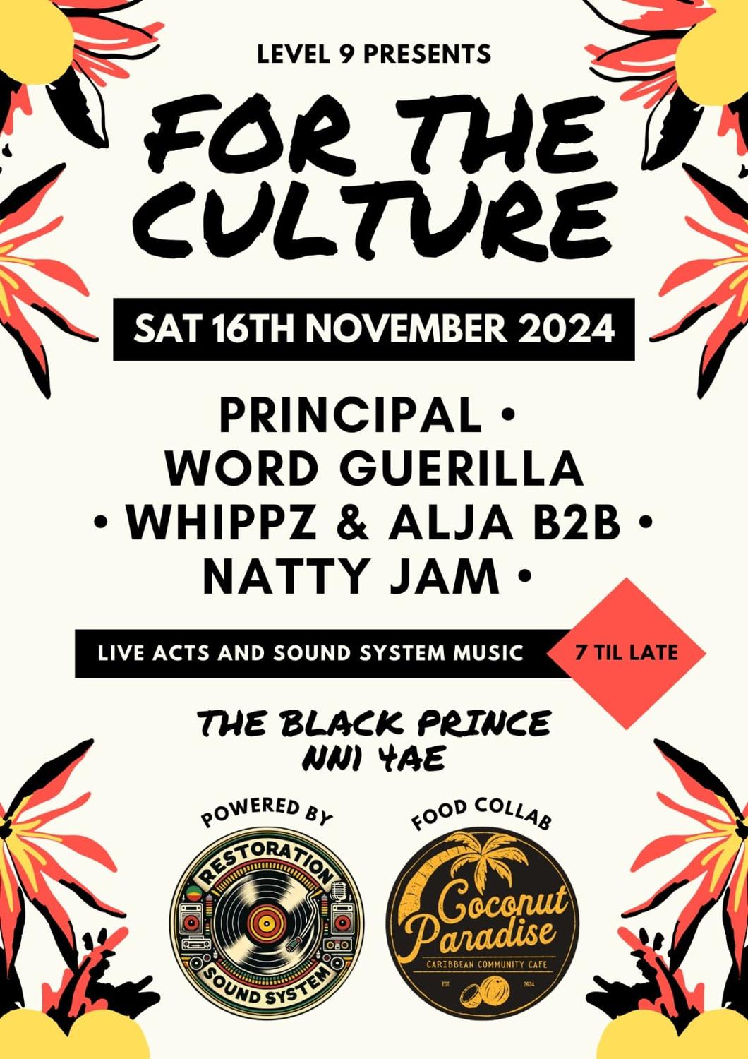 For The Culture With Restoration Soundsystem / The Black Prince