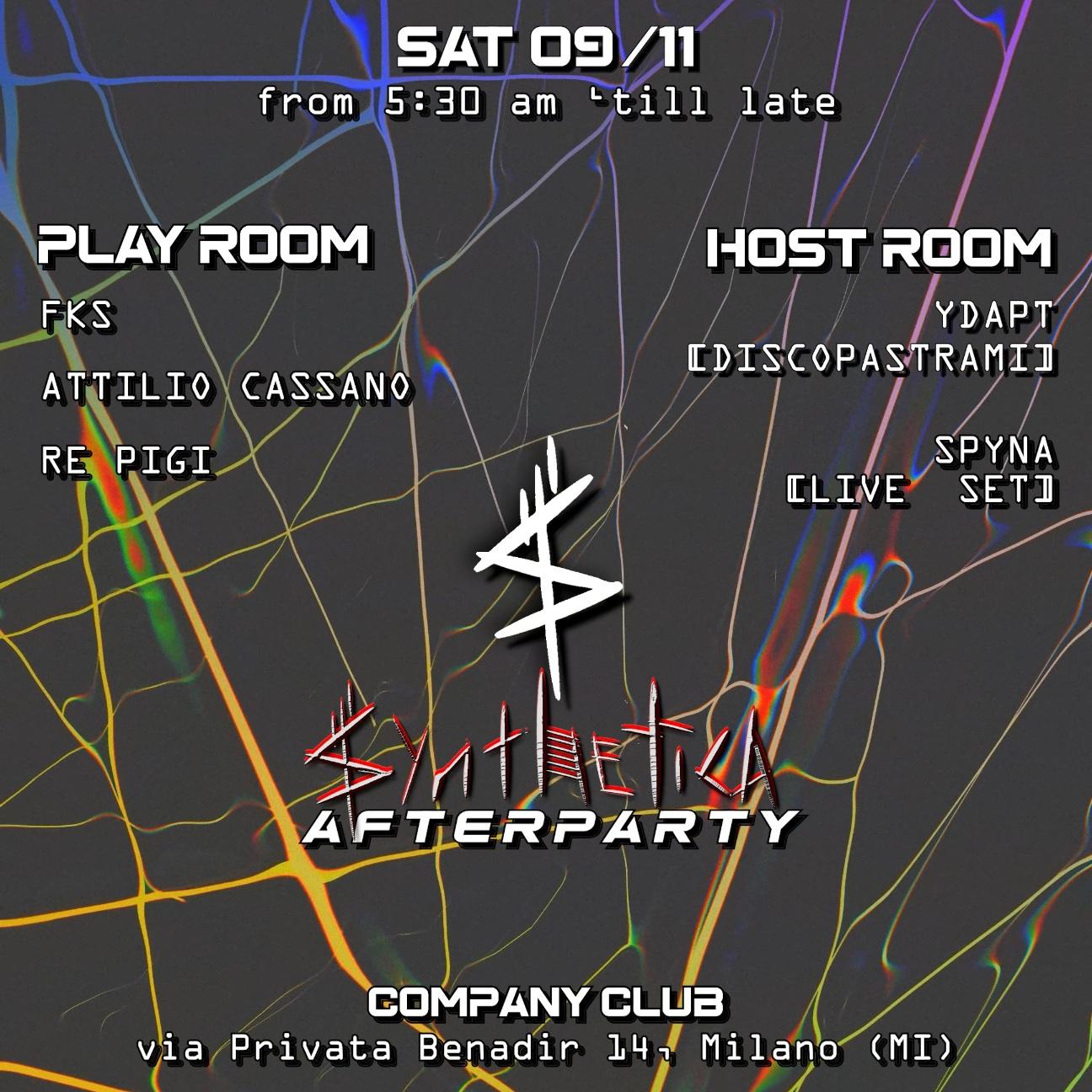 Synthetica • Saturday Morning At Company W/Discopastrami, Spyna[Live Set], Fks 