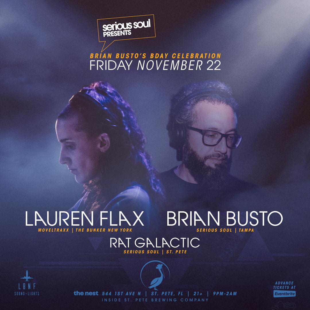 Lauren Flax (New York) Brian Busto (Tampa) & Rat Galactic (St. Pete)