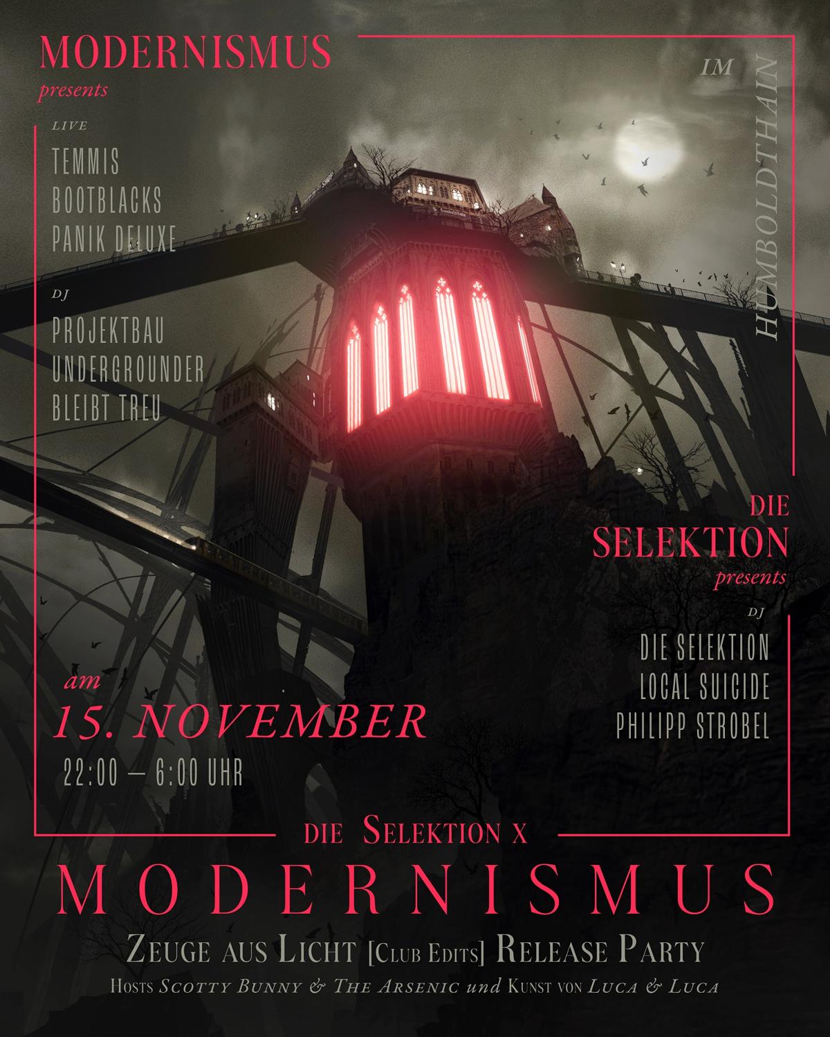 Modernismus 10 X Die Selektion: Zeuge Aus Licht (Club Edits) Release Party