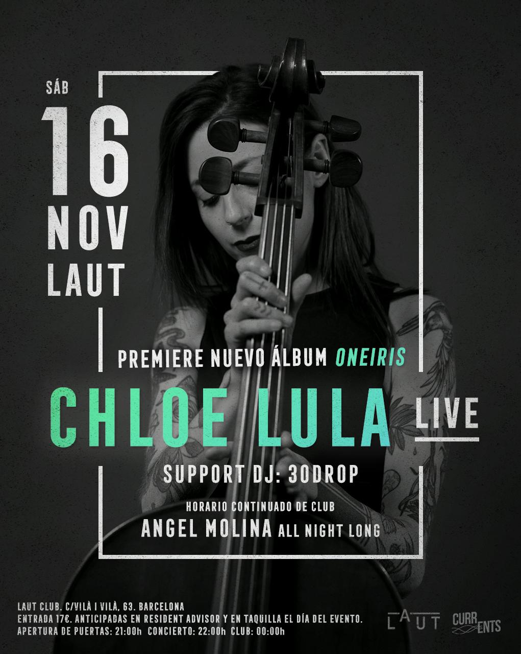 Chloe Lula: Live Performance Premiering In Spain Her New Album 'Oneiris'