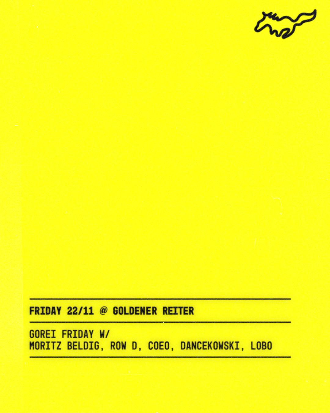 Gorei Friday With Moritz Beldig, Row D, Coeo, Dancekowski, Lobo