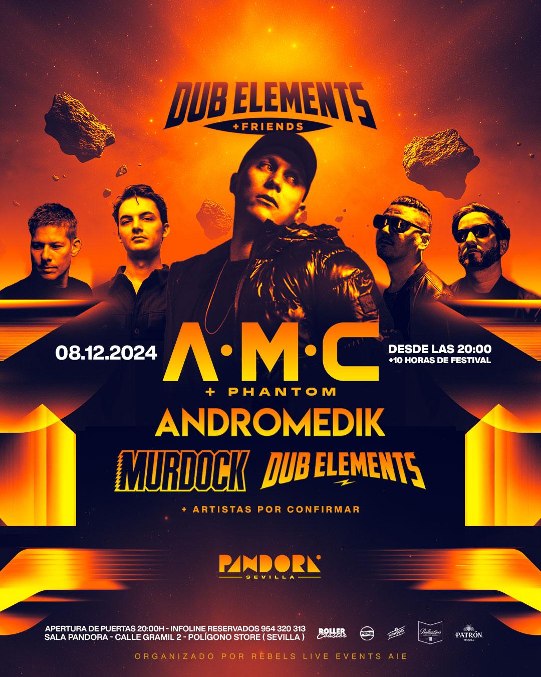 A.M.C, Andromedik Y Murdock En Pandora Sevilla