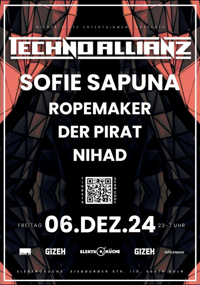 Techno Allianz Nikolaus Rave W/Sofie Sapuna