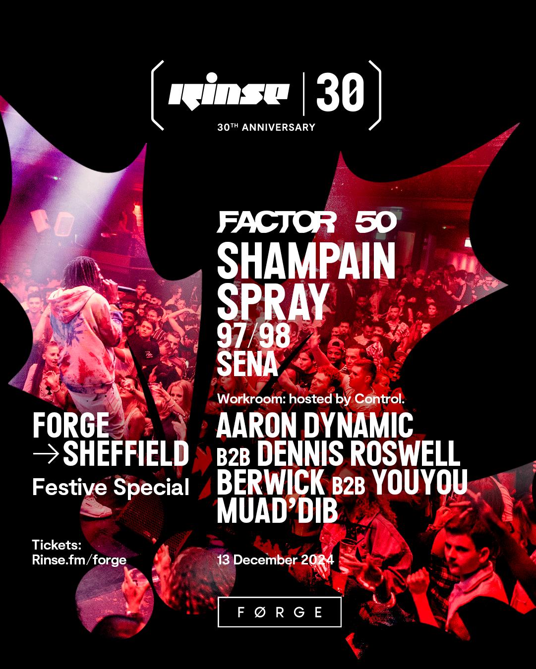 Factor 50 Presents - Rinse 30Th Anniversary: Shampain, Spray, Control + More