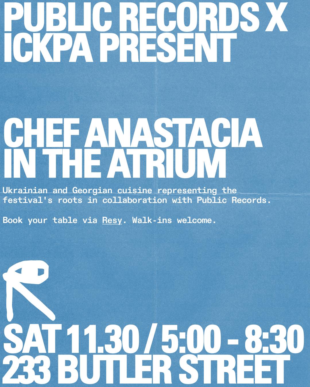 Ickpa X Pr: Chef Anastacia In The Atrium