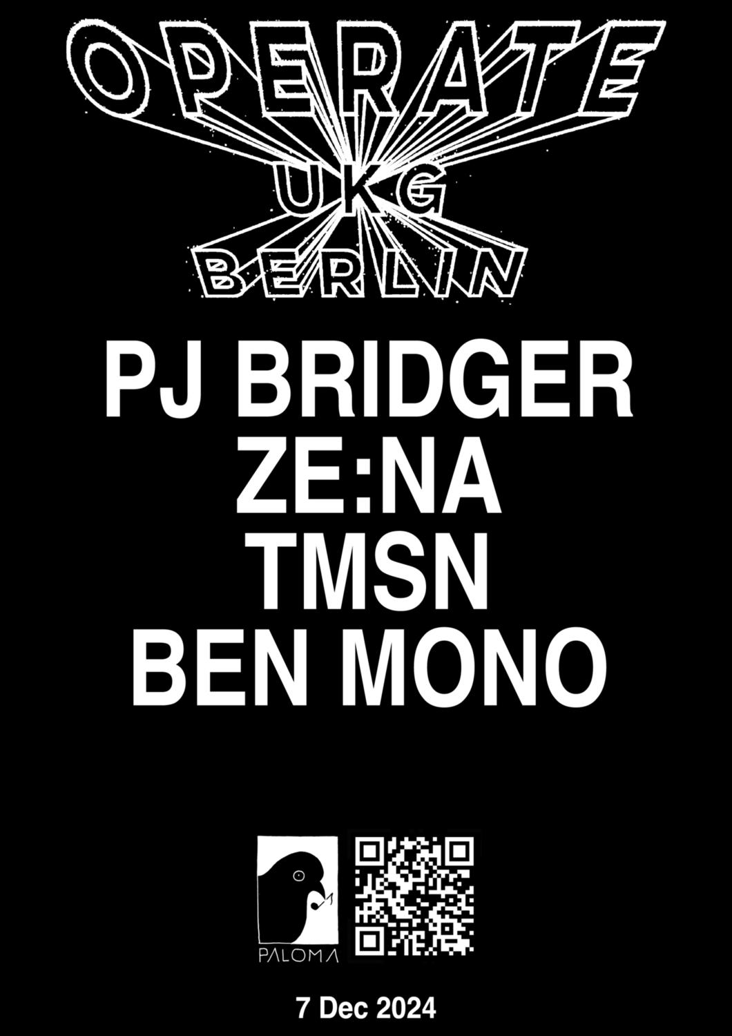 Operate Ukg Pres. Pj Bridger