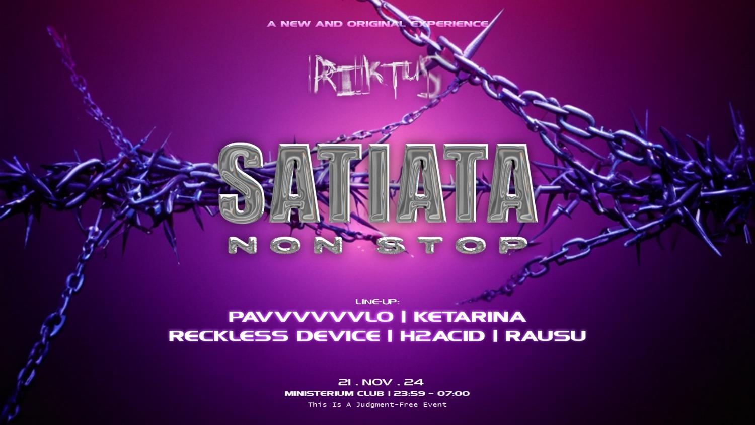 Riktus Presents: Satiata Non Stop