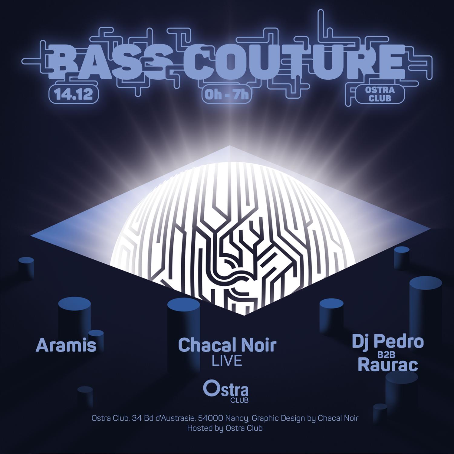 Bass Couture Invites Aramis, Chacal Noir, Raurac, Dj Pedro