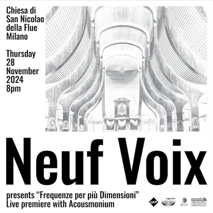 Neuf Voix Presents 'Frequenze Per Più Dimensioni' Live With Acousmonium