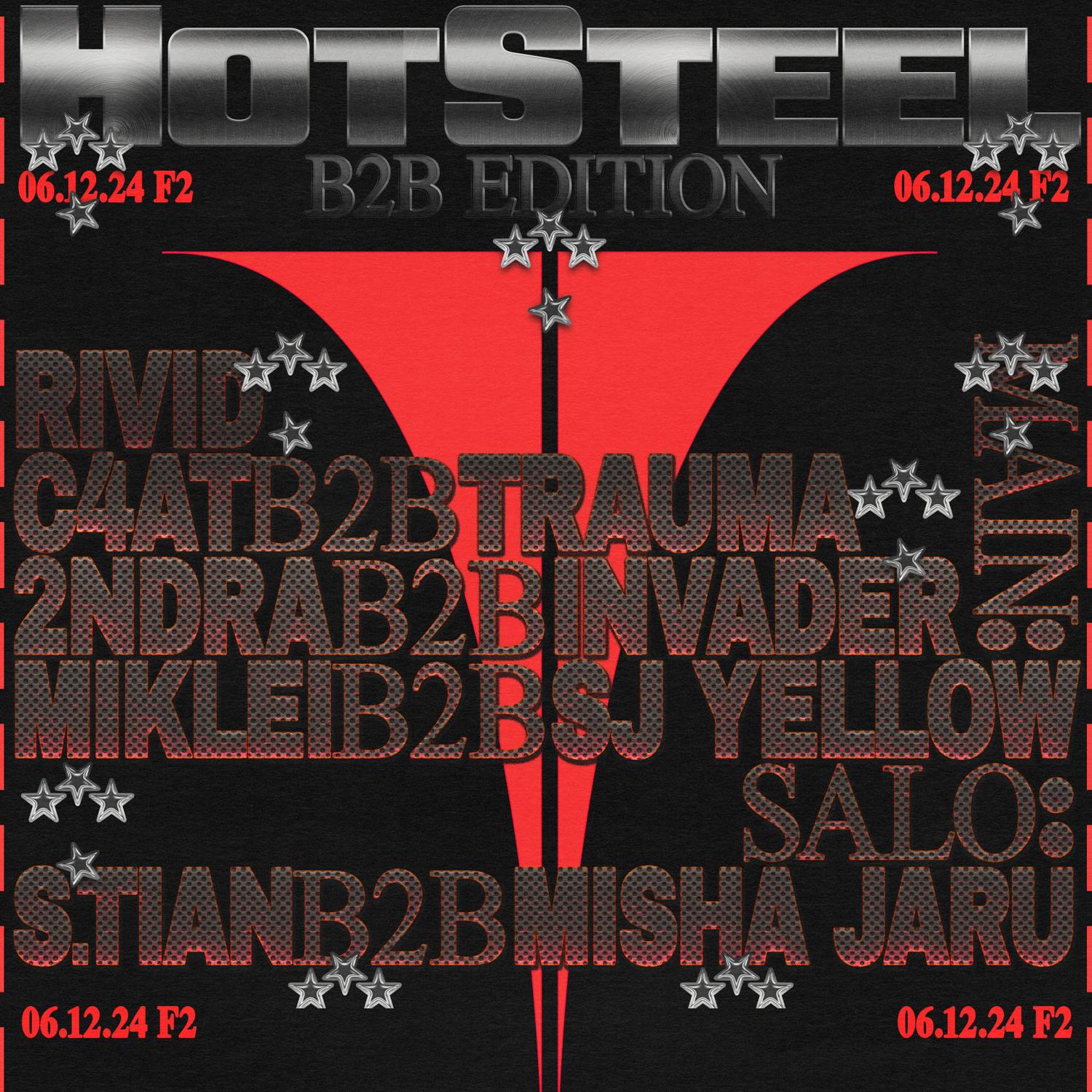 Hot Steel: Rivid ☆ C4At ☆ Trauma ☆ Miklei ☆ Sj Yellow ☆ 2Ndra ☆ Invader ☆ S.Tian ☆ Misha Jaru