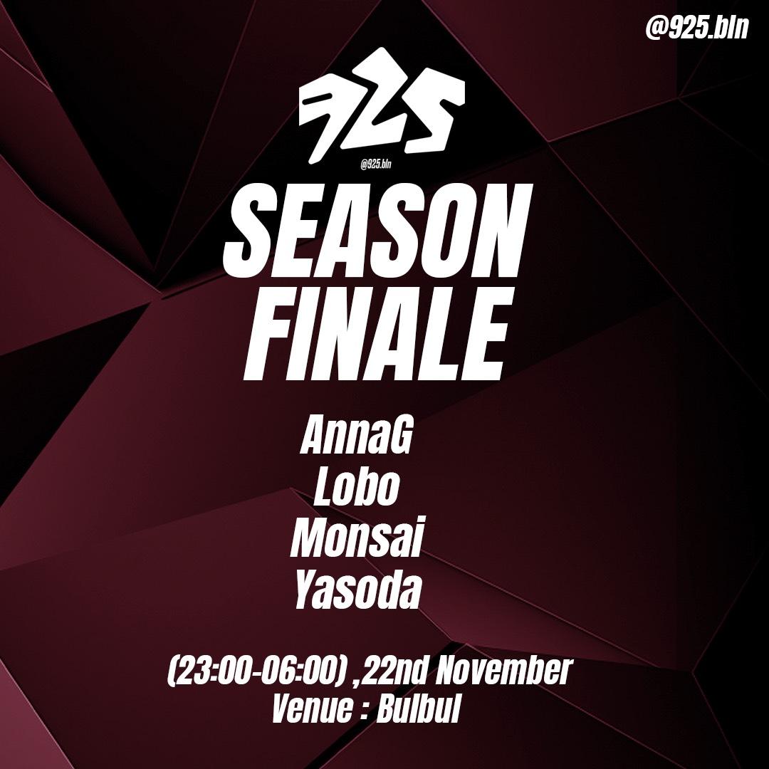 925 Collective - Season Finale: Anna G, Lobo, Monsai, Yasoda 