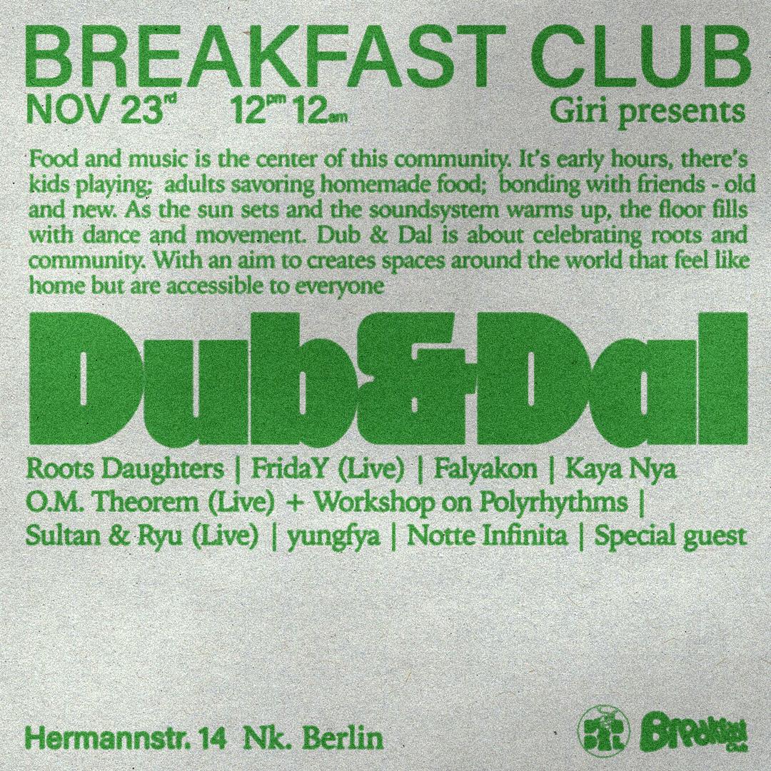 Breakfast Club X Dub&Dal Fundraiser