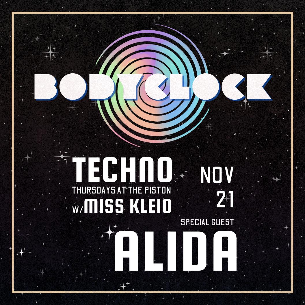 Bodyclock - Techno Every Thursday With Miss Kleio & Friends