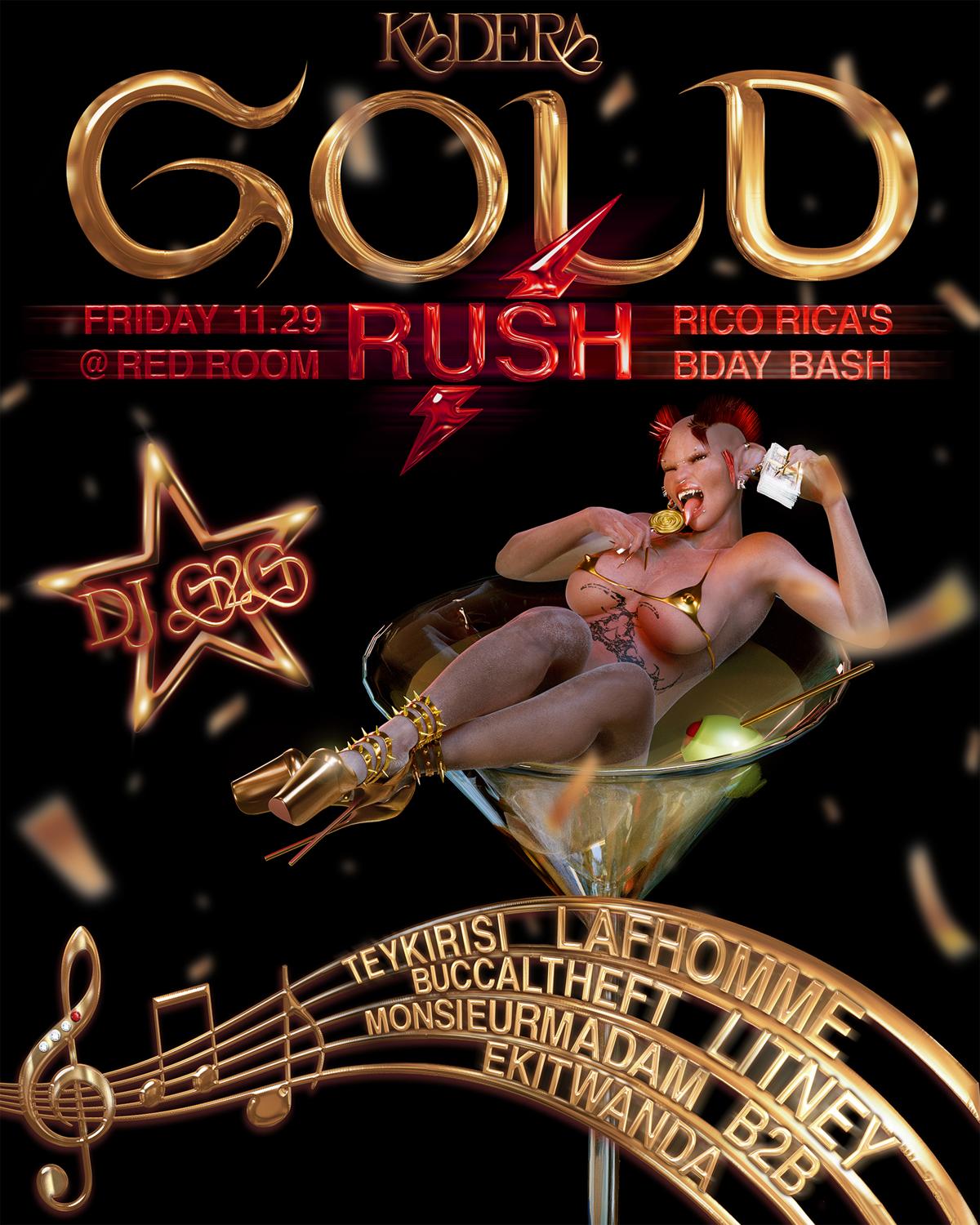 Kadera Gold Rush W/ Dj G2G, Rico Rica & Friends [Rico'S Bday Bash]